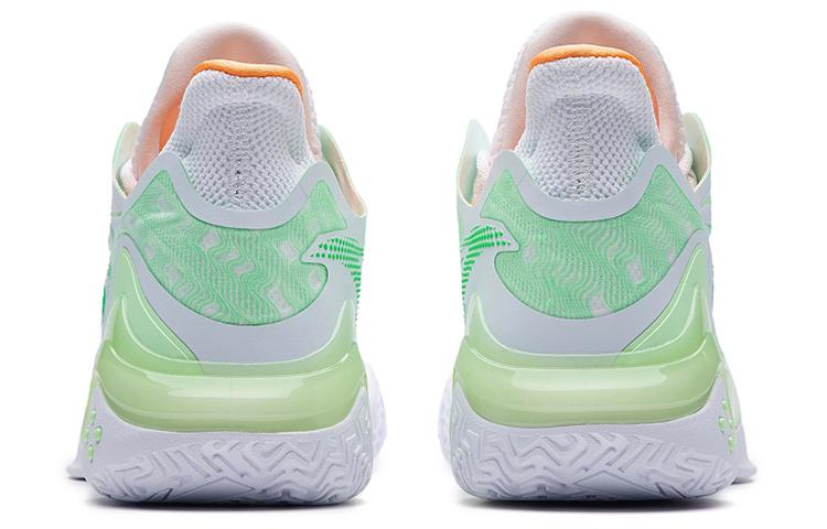 Men's Sneakers Anta Shock Wave 4 Nitrogen Technology Low Top Performance Basketball Shoes Men's White Green