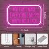 Neon Sign You Not a Taco Can't Make Everyone Happy 3D Engraved Art Neon Light LED Sign for Birthday Christmas Gift Party Dorm