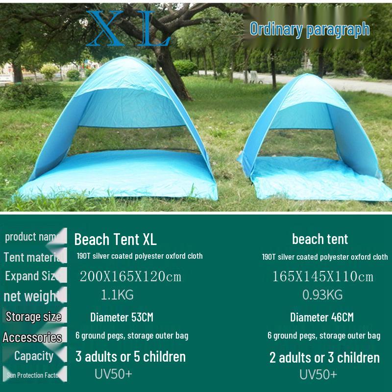 Spot Faltbares 2-Gang Automatisches Strandzelt Sonnenschutz