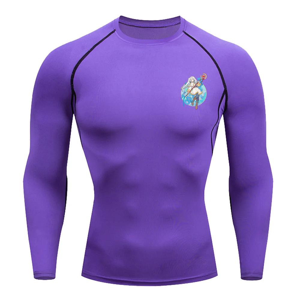 

Чоловіча компресійна футболка для фітнесу, бігу, спорту, швидкосохнуча, дихаюча, з короткими рукавами, еластична тканина для літніх тренувань XXXL