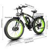 KETELES K800 Dual Motor Electric Bike with 2000W, 48V 23AH Battery, 26" Fat Tires, Lockable Suspension Fork Road E-Bike