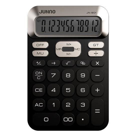 Desktop Calculator Battery Operated 12 Digits Big Buttons Large LCD Display Portable Student Finance Calculator Office Supplies