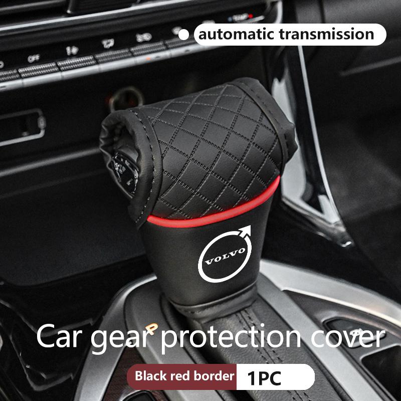 Leather Car Gear Shift Sleeve Knob Protective Cover For Volvo AWD V50 S60 XC60 S40 XC40 XC90 V60 S80 S90 V90 C30
