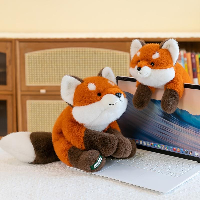 Cute Fox Plush Toy Office Sleeping Pillow Pendant Children's Comfort Pillow Car Ornament Souvenir Gift