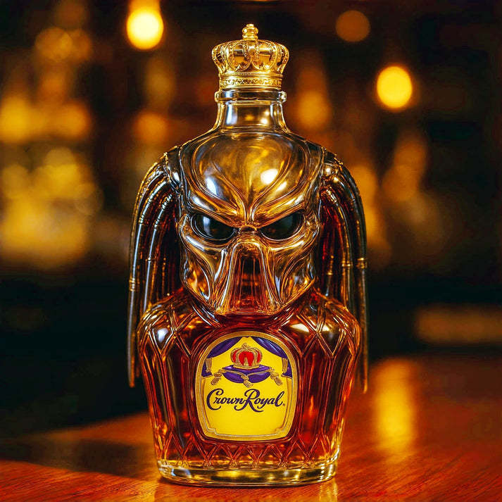 Funny French Bulldog Whiskey Bottle, Humor Novelty Decanter, Creative Gift, 250ml Clear Glass