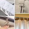 100 Pack Metal Curtain Hooks Stainless Steel Drapery P for Pinch Pleat Curta Pin-On Drapery Hook for Window Curtain Door Curtain Shower Curtain