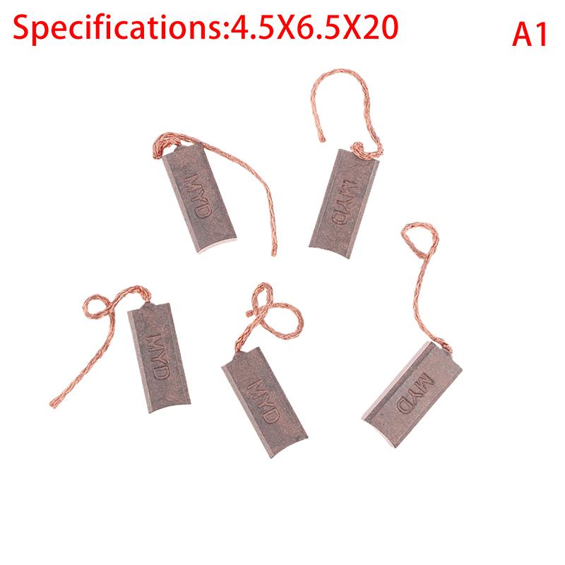 

5 шт. 5X7X20 мм 5X8X20 мм 4.5X6.5X20 мм Высококачественная щетка генератора автомобиля Щеточный регулятор Выводной провод сзади 4.5X6.5X20mm