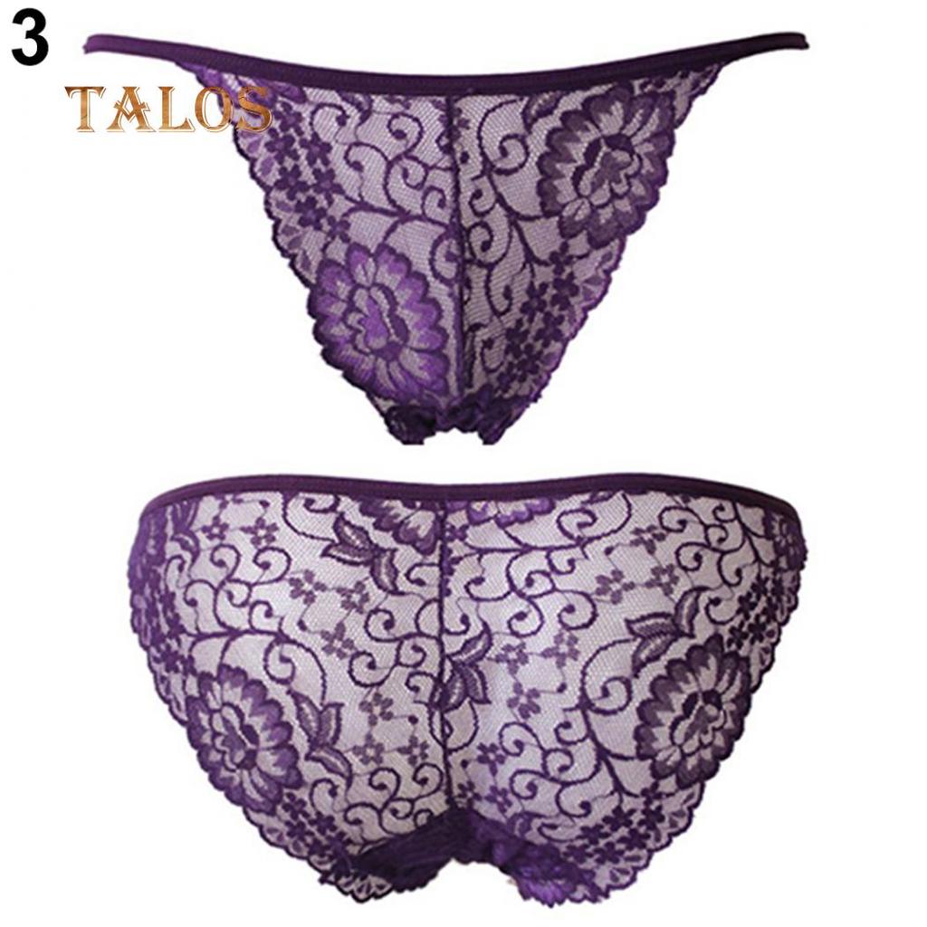 Talos Women's Sexy Lace G-string See Through Briefs Panties Thongs Underwear Knickers