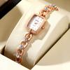 Elegant Ladies' Watch Luxurious and Minimalist Rhinestone Element Strap Quartz Watch Suitable for Daily Clothing Matching
