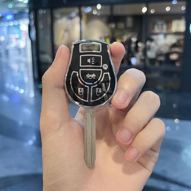 Leather TPU Car Smart Key Cover Bag Case Shell Protector Keychain for Changan Eado CS35 Raeton CS15 V3 V5 V7 Accessories