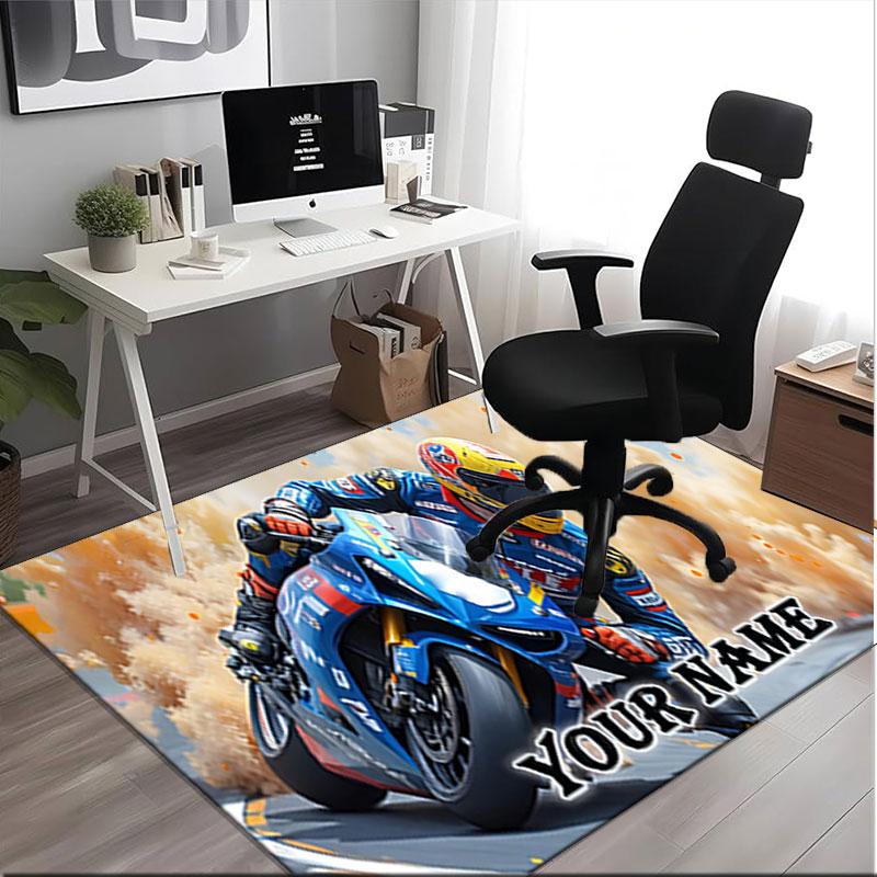 1PC Custom Name Spirit: Style Theme Floor Mat Ideal for Living Room, Game Rooms, Office, Bedroom,Floor Mat Playful Design