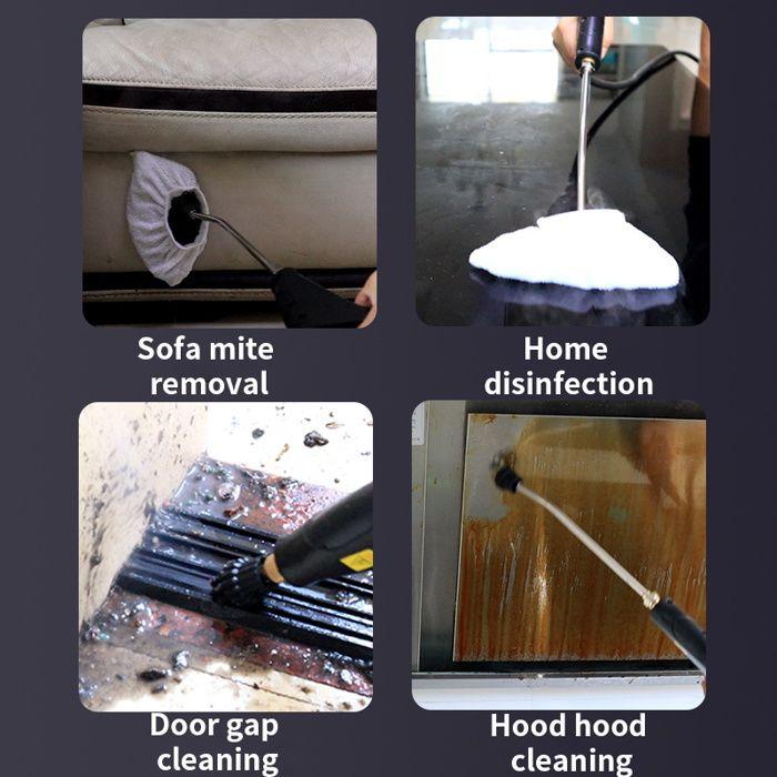 High pressure steam cleaner, model W2-1500W.8, 1200ml, 1200W, 3 bar, black, 220V, EU plug, for home, business and car