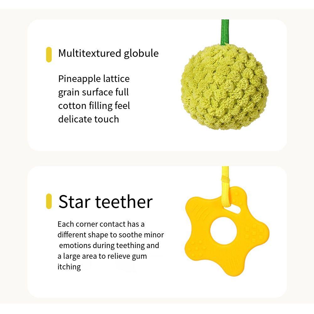 Distorting Mirror Plush Stuffed Sensory Toy with Clamp Plush Learning Activity Toy  Toddlers