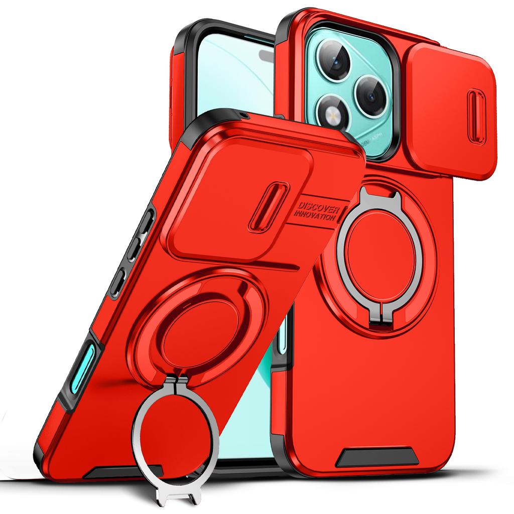 For Honor 400Pro 400 Lite X9c Smart 360 Degree Rotating Magnetic Bracket for Honor Magic7 Lite With Camera Protection Phone Case