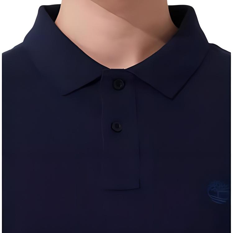 Timberland SS25 Polo Shirt Men's Sea Blue A24H2-Z02