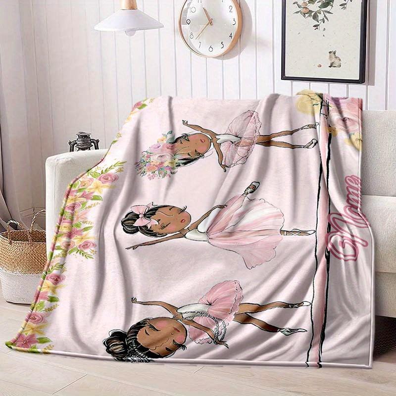Three Girls Who Love Dancing Customize Your Name Blanket Warm Comfortable And Soft Blankets Are Suitable For Home Lunch Break Blanket Office Sofa Sofa