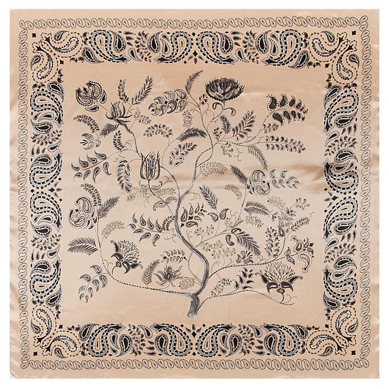 New Design Paisley Silk Scarf For Ladies Fashion Hijab Shawl Brand Scarf Foulard Square Head Scarves Wraps Bandana For Women