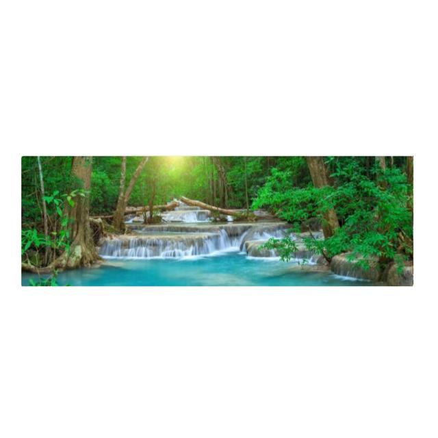 

Современный большой размер пейзаж осень природа зеленое дерево холст живопись озеро плакаты и принты настенные панно для спальни домашний декор без рамки 20*40cm