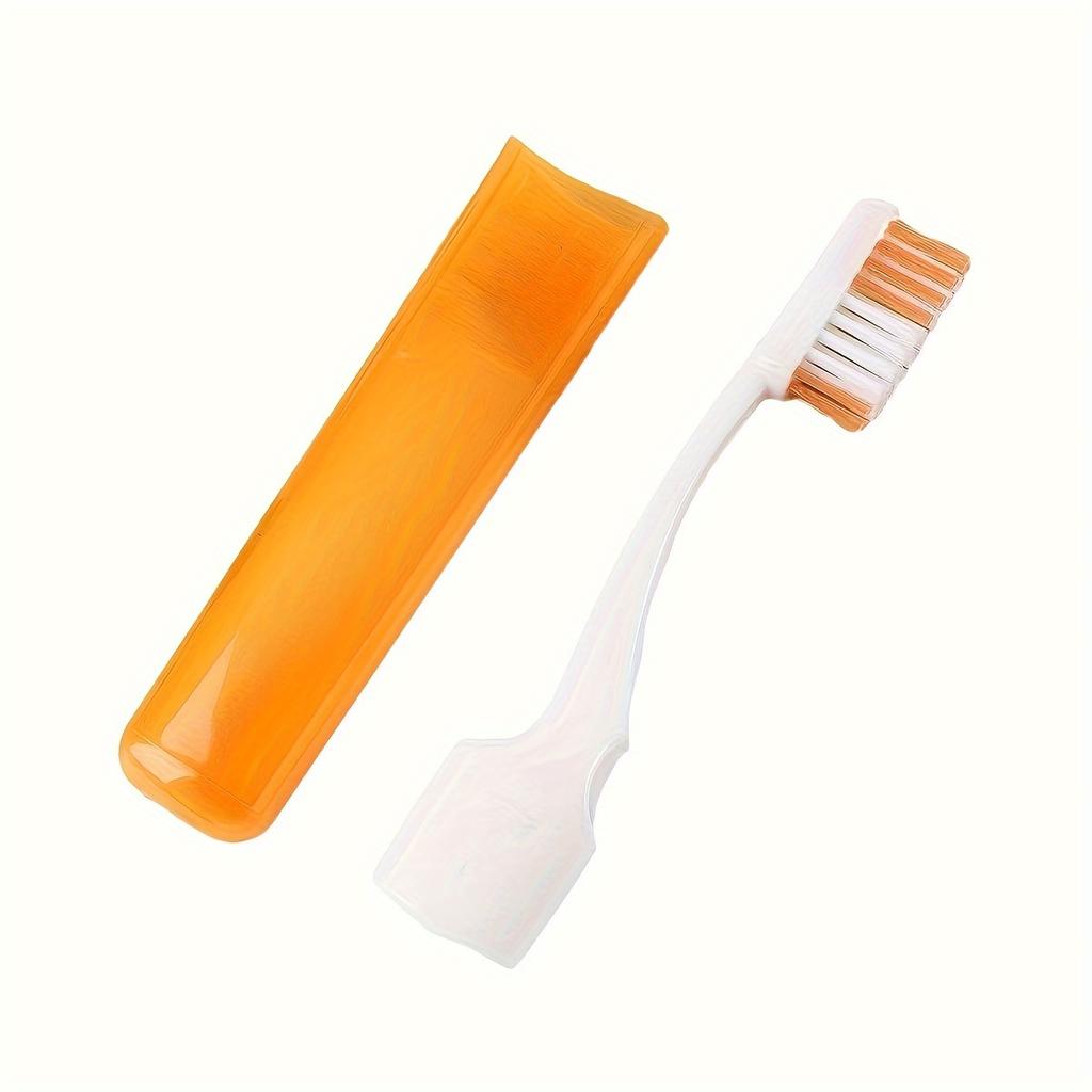 2pcs -Portable mini toothbrush, manual toothbrush for travel and oral care, bathroom essential for camping and hiking trips