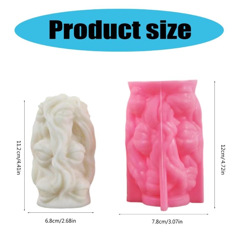 Candle Moulds Hand Castings Molds DIY 3D Silicone Mould Delicate Candle Silicone Handicrafts Moulds for Candle Making