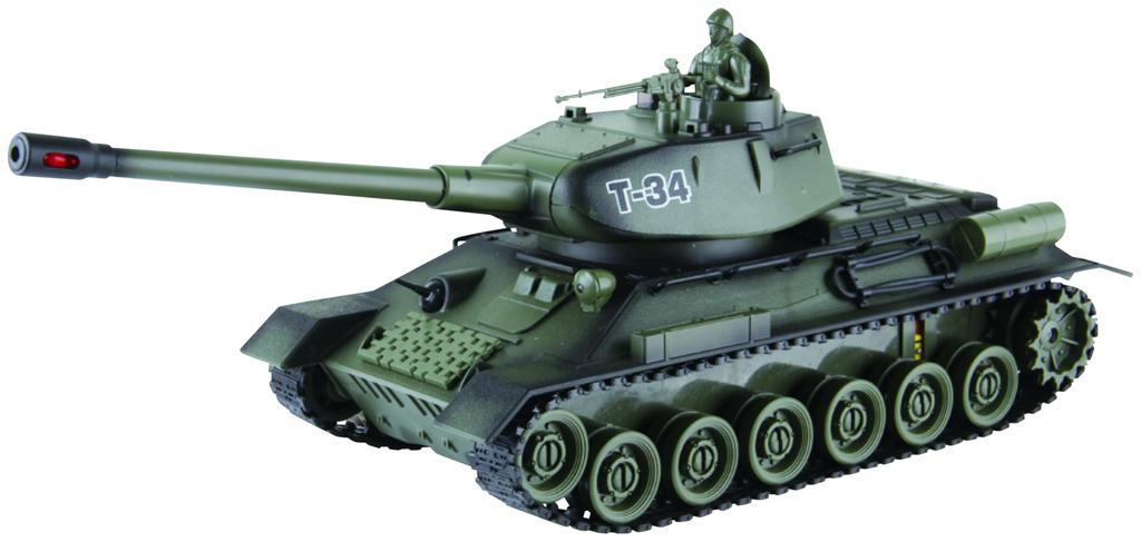 Doyusha RC World Battle Tank, Russian T-34 Type, 27MHz Infrared Battle System, Electric Radio Control, 14485