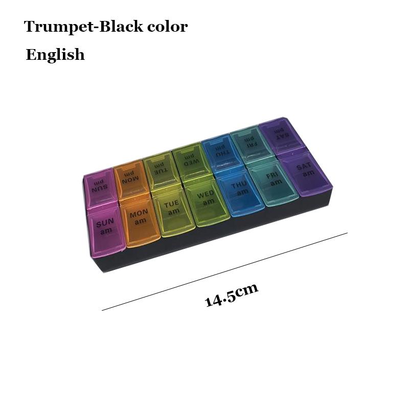 

Шунши Еженедельный органайзер для таблеток с отделениями для приема утром и вечером, дорожные таблетницы, 7 дней 2 раза в день, диспенсер для таблеток с 14 отделениями