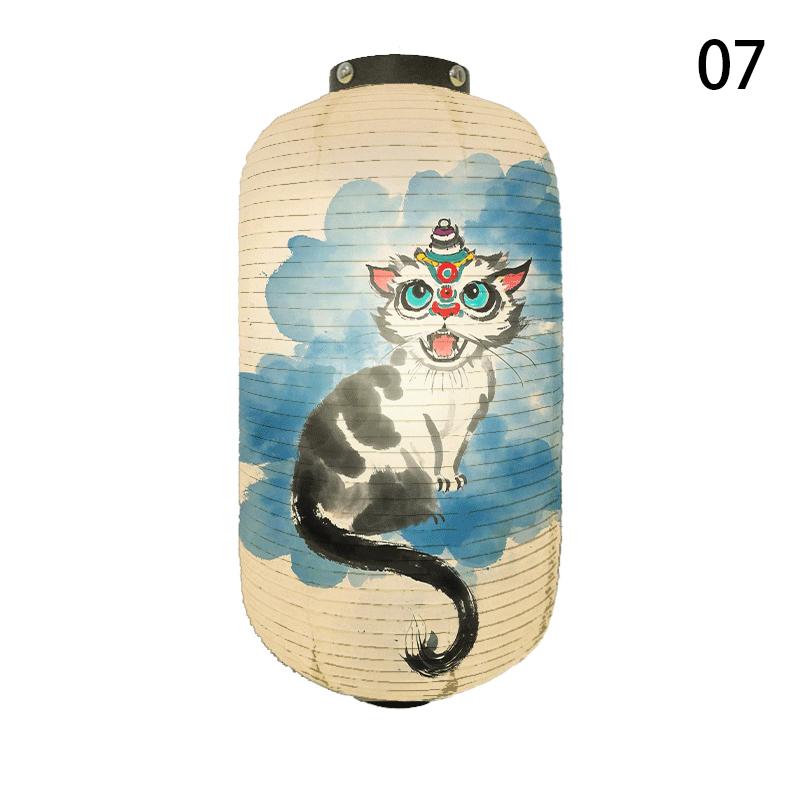 Japanese Style Cloth Lantern Yakitori Wish Dharma Lantern Outdoor Sushi Pub Bistro Ramen Shop Restaurant Decor Advertisement