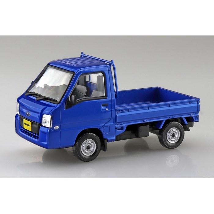 AOSHIMA 1/32 Hakura Snap Kit No.05-WB Subaru Sambar Truck WR Blue Limited Color Pre-Painted Plastic Model