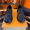 2025 Canvas Shoes for Men Black Loafers Men Casual Shoes Comfortable Walking Flat Men's Shoes Non-Slip Soft Moccasins Footwear