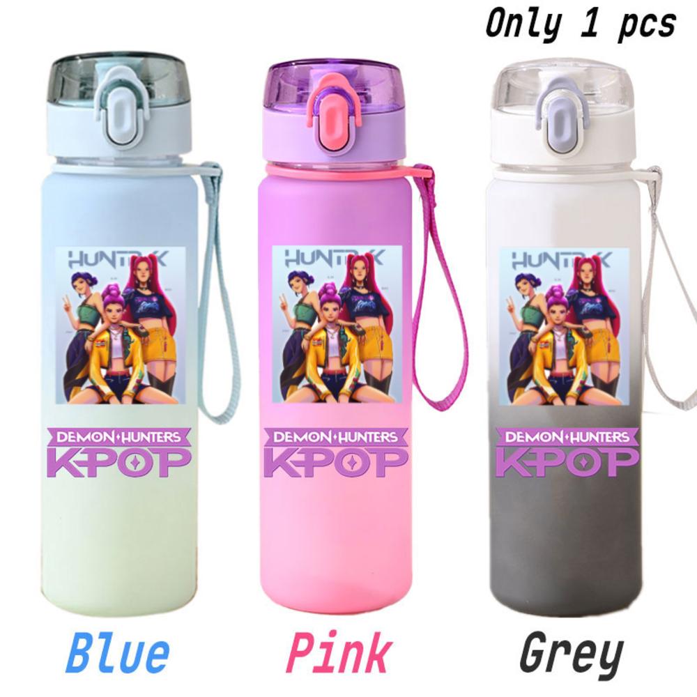 For KPOP Cup 750ML Bottle Portable Sports Kpop Plastic Anime Gradient Drinking Direct Drinking Water Cup Gourd Container