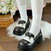 Raised thick-soled cute round head uniform shoes 2025 spring and autumn new original JK super soft Lolita girl college style
