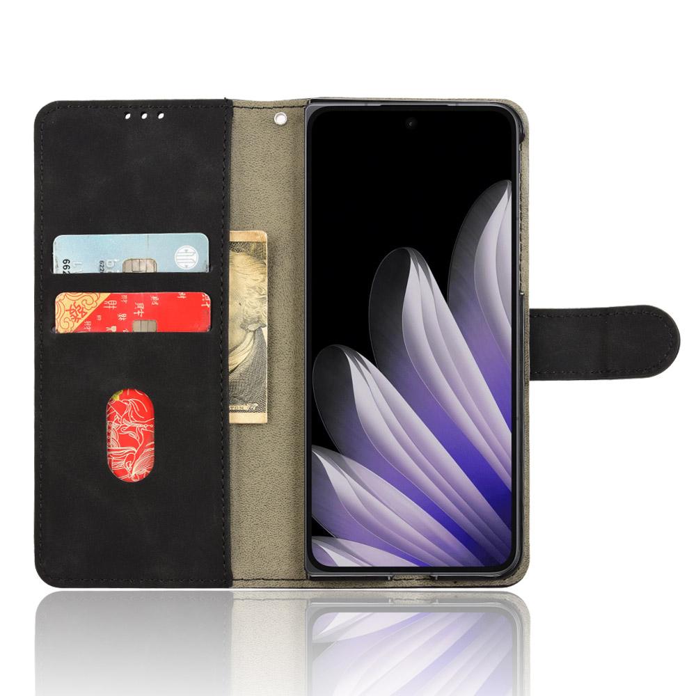 Pro Oppo Find N5 5G Kožené pouzdro Pocit kůže Odolné proti pádu Peněženka Flipový kryt na telefon