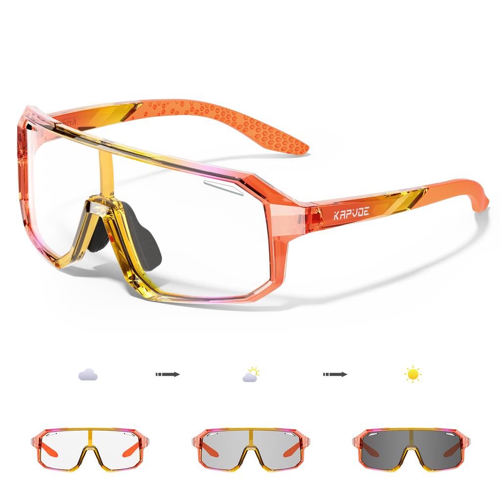 Children Riding Glasses UV400 MTB Road Bike Cycling Pochromic Sunglasses Bicycle Outdoor Sports Running Eyewear