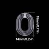 50pcs Transparent U-Shaped Chain, Acrylic Beads, DIY Jewelry Making Materials For Bracelets, Car Ornaments, Phone Straps