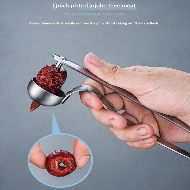 Stainless Steel Red Date Pitter Tool-Seed Corer Kitchen Gadget