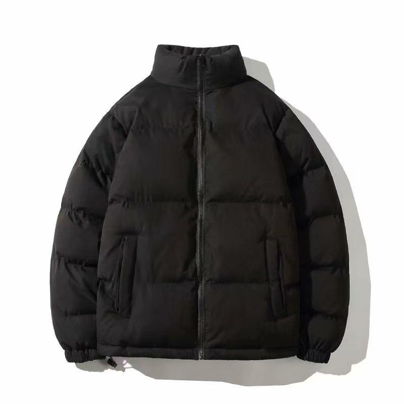 Men's Trendy Winter Cotton Jacket - Thick, Versatile, Stand Collar Outerwear for Students