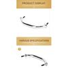 Boat Accessories Boat Handrails Marine Polished 8-5/8" Handle 316 Stainless Steel Deck Handrail High Quality for Yacht Hardware