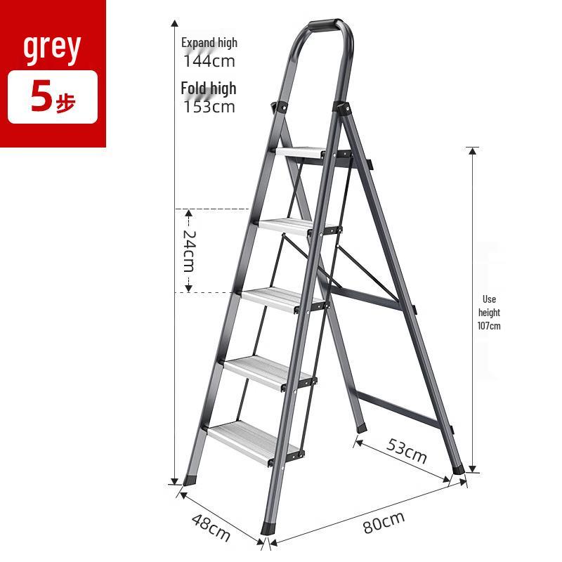 Compact Multi-Functional 4-Step Folding A-Frame Household Ladder