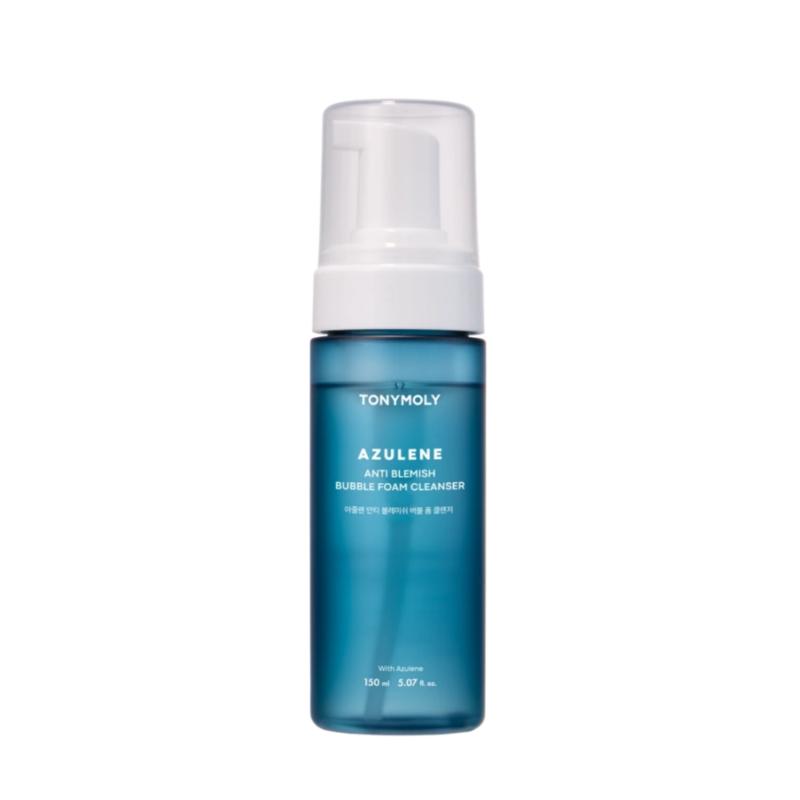 [TONYMOLY] Azulene Anti-Blemish Bubble Foam Cleanser 150ml Self-Foaming Soothing & Trouble Care