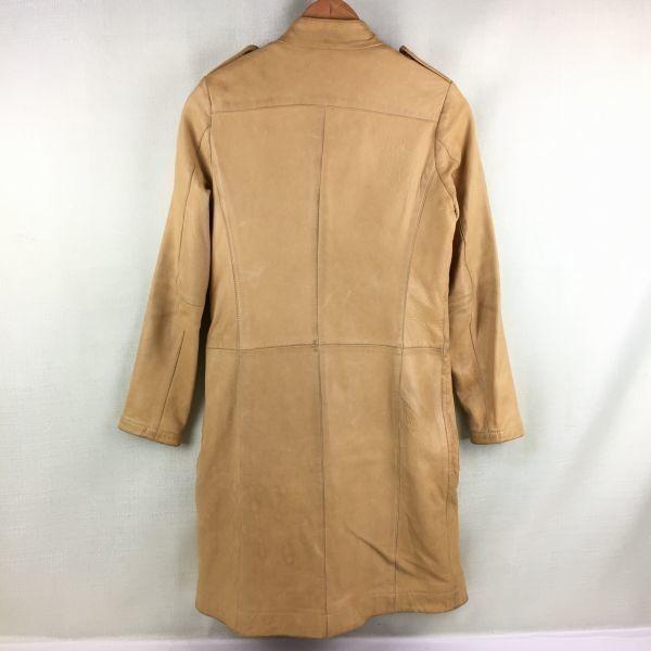 BACCA × Harris Tweed Sheepskin Coat Lined with Harris Tweed Size 38 Beige Tomorrowland(USED)