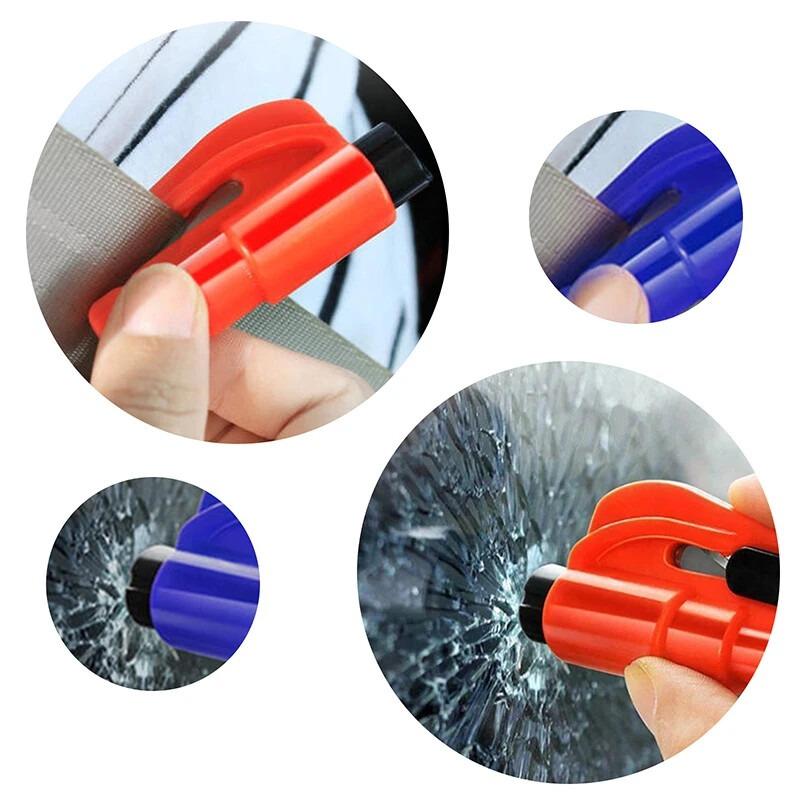 Safety Hammer with Rescue Whistle, Car Escape Tool,2-in-1 Window Breaker Seatbelt Cutter, Compact Emergency Escape Tool for Car