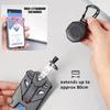 Heavy-Duty Mecha-Style Large Capacity ID Badge Holder with High-Elasticity Retractable Plastic Buckle