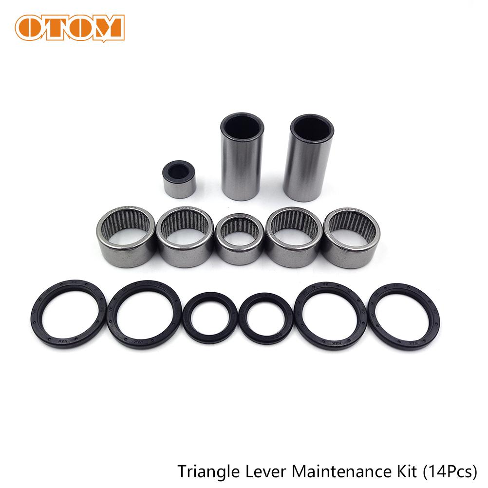 OTOM Motorcycle Thrust Needle Roller Bearings Bushing Oil Seal Motocross Triangle Lever Linkage ARM For Yamaha YZF WRF 250 450