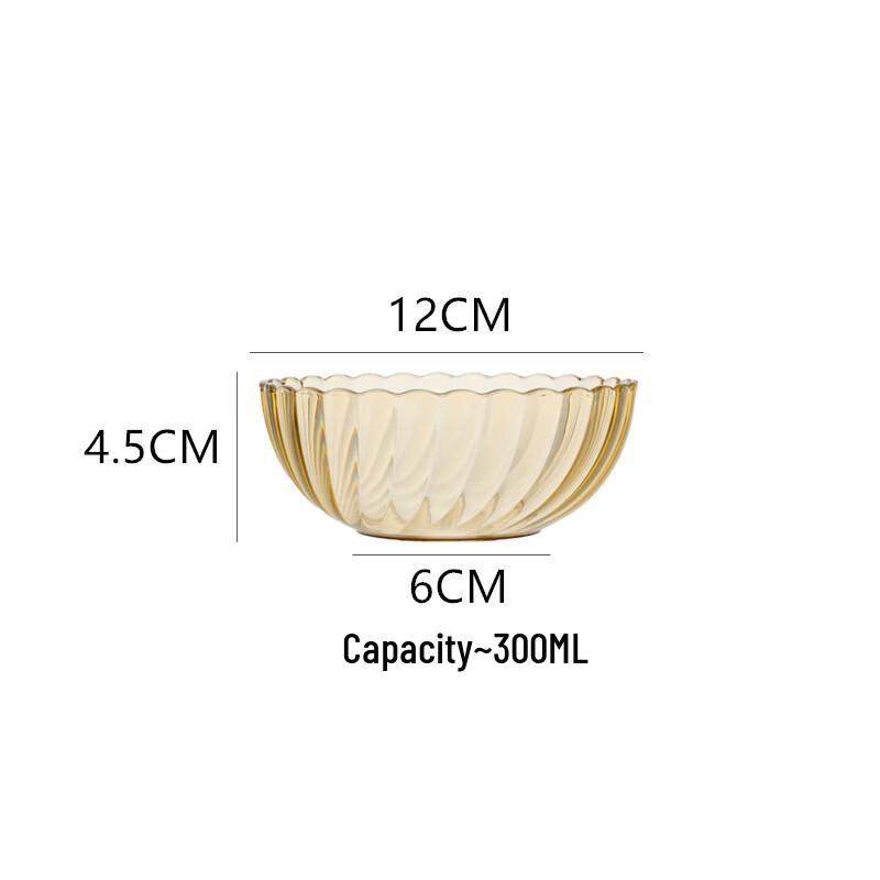 Jingbaodi High-Temperature Resistant Transparent Glass Bowl