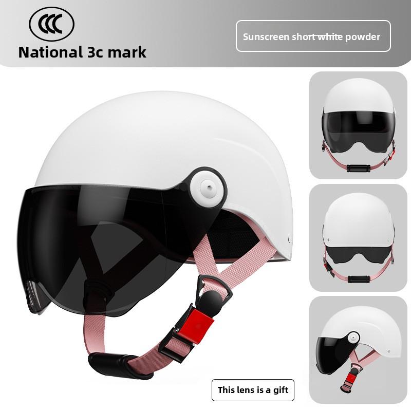 Electric Car Helmet Men and Women Cute Half Helmet