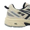 Asics Gel-Venture 6 Tecido Patchwork Couro Sintético Tênis de Corrida Cano Baixo Tênis de Corrida Unissex Branco Azul 1203A239-200