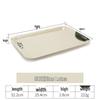 Melamine Rectangular Serving Tray for Cups, Bread, and Cake