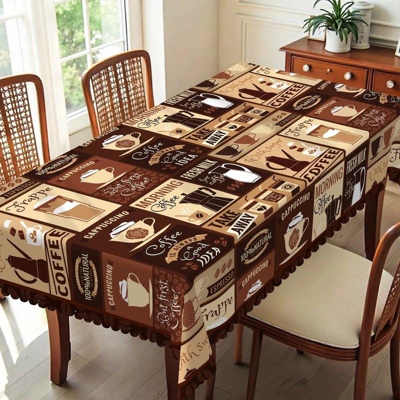 VIKAMA Bohemian Sunflower Print Vintage Tablecloth, Home Kitchen Decoration, Party And Festival Decoration, Easy To Maintain-