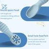 2Pcs/Set Baby Silicone Grinding Training Spoon Feeding Complementary Food Rice Paste Double Headed Soft Spoon Sticky Licking Rod