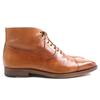 Great Santoni Ankle boots 6466 Inner wing style, straight tip, lace-up Brown leather mens 6.5 Used